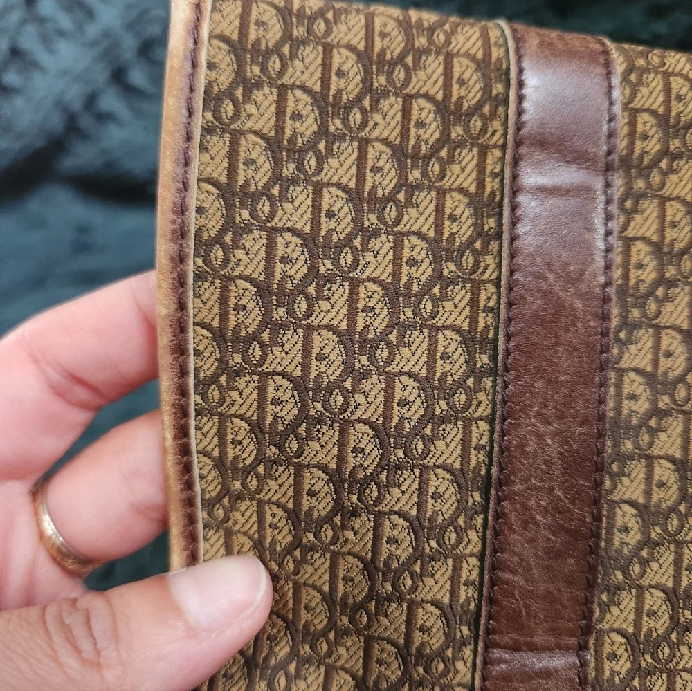 Vintage Christian Dior Trotter Monogram Canvas Trifold Wallet